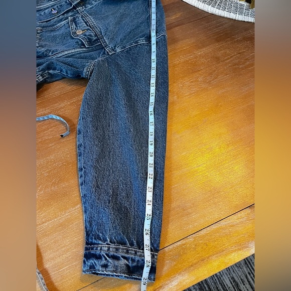 GAP women’s long oversize cinched waist denim jean jacket large NWT - Picture 11 of 11